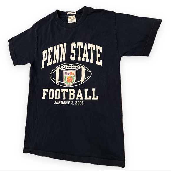 VINTAGE 2006 FEDEX Orange Bowl T-Shirt Penn State Nittany Lions Small TCX - Picture 1 of 5